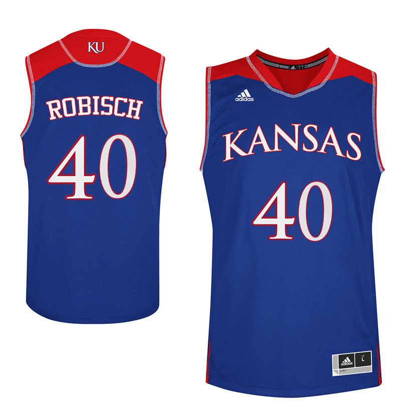 Men Kansas Jayhawks #40 Dave Robisch College Basketball Jerseys-Royals